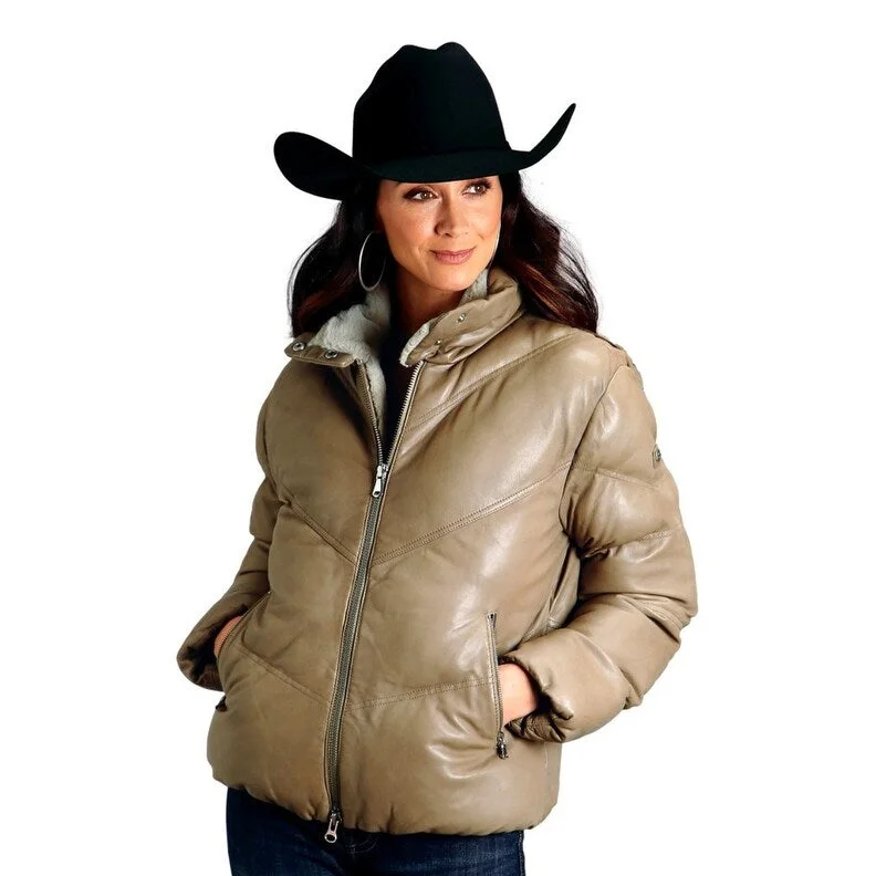 Stetson Western Jacket Women Leather Brown 11-098-0539-7093 BRCropped Jackets