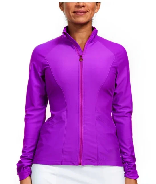 Tzu Tzu Sasha Ultraviolet JacketRibbed Cuff Jackets