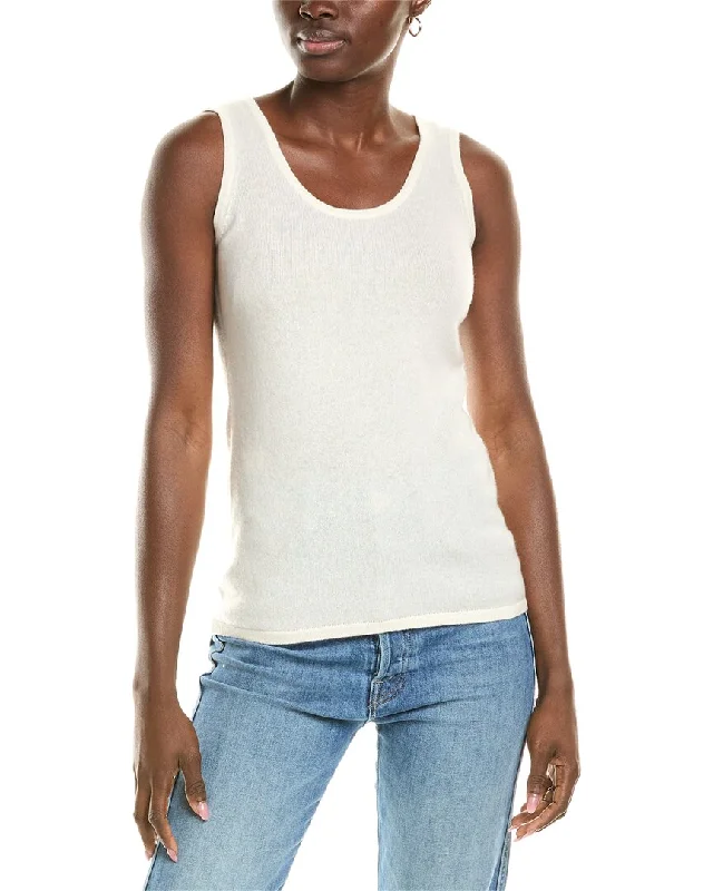 Painted Knit TopsSofiacashmere Luxe Cashmere Tank