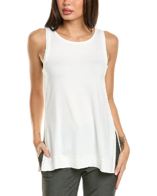 Beaded Knit TopsBadgley Mischka Double Layer Tank