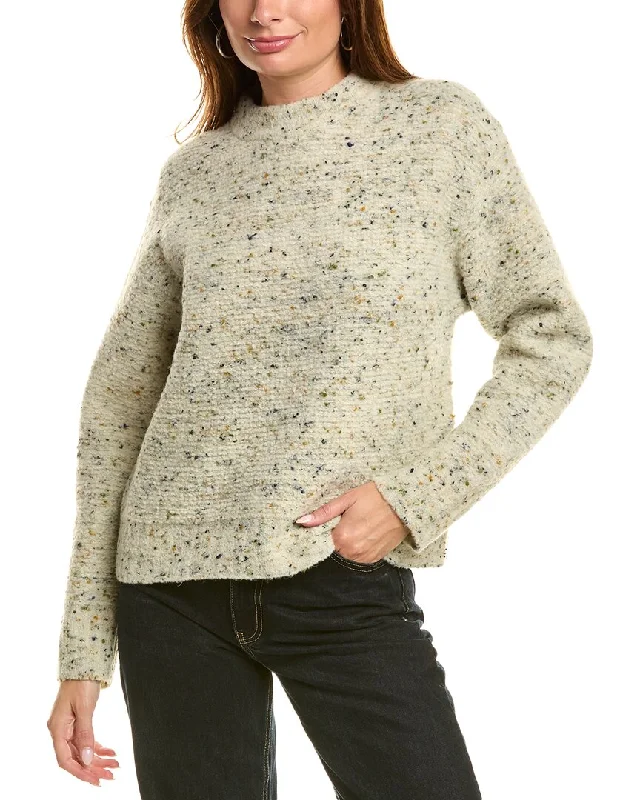 Sheer Knit TopsTheory Boxy Wool-Blend Sweater