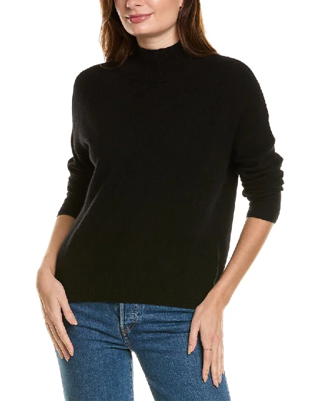 Fall Knit TopsDesign History Mock Neck Cashmere Sweater