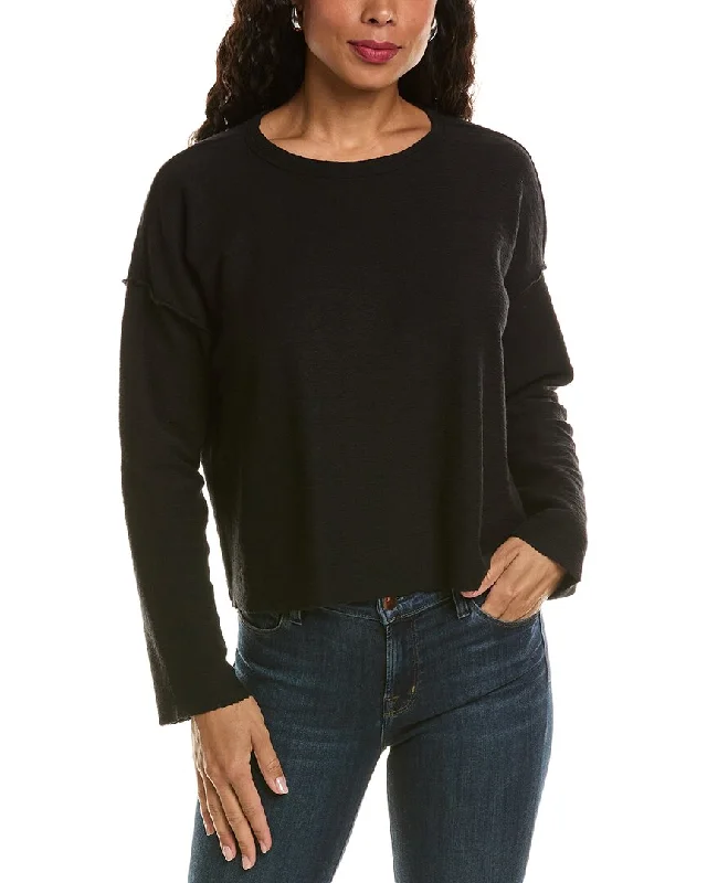 Sheer Knit TopsEileen Fisher Textured Boxy Top