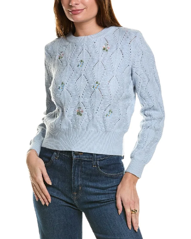 Designer Knit TopsAnna Kay Flores Cashmere-Blend Sweater