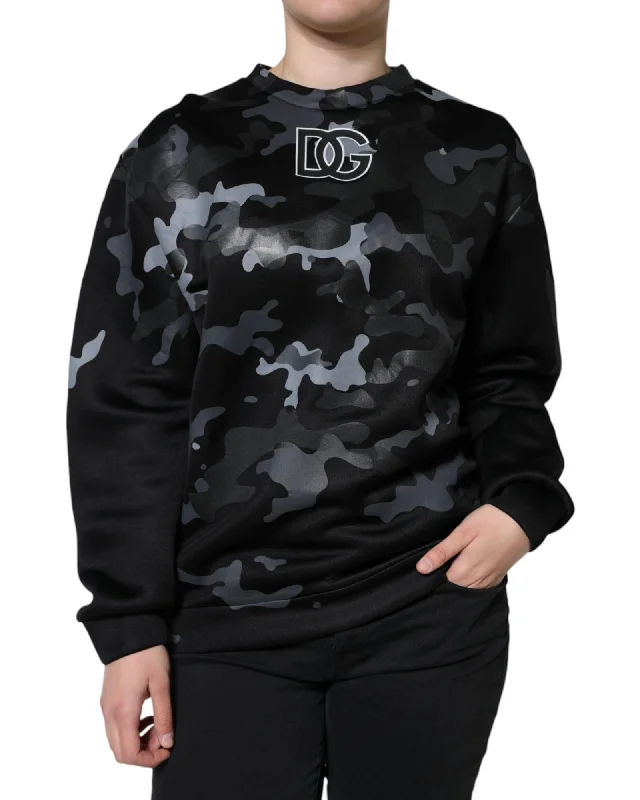 Longline Knit TopsDolce & Gabbana  Women's Camouflage Sweatshirt