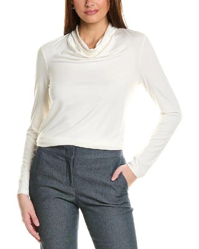 Layered Knit TopsBrooks Brothers Cowl Neck Shirt