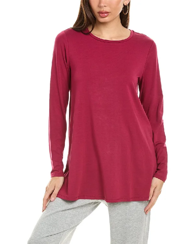 Metallic Knit TopsEileen Fisher Crew Neck Tunic