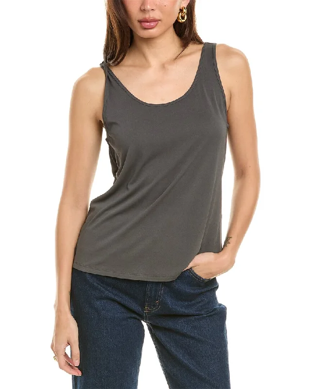 Asymmetrical Knit TopsEileen Fisher Silk Slim Tank