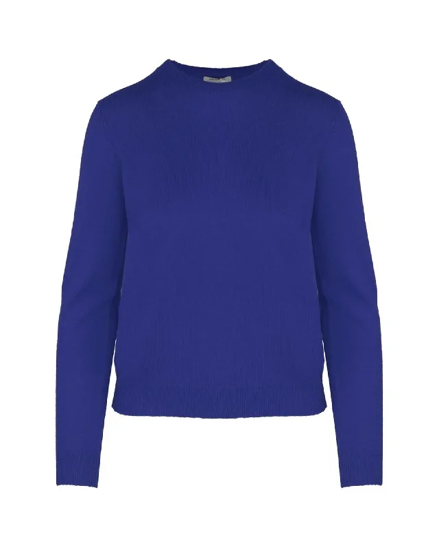 Hiking Knit TopsMalo Cashmere Crew-Neck Sweater with Ribbed Cuffs and Hem