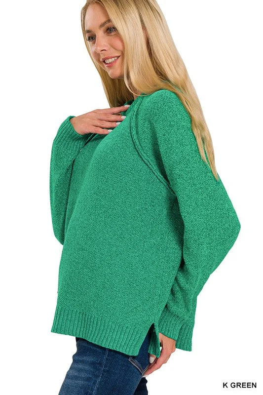 Outdoor Knit TopsSoftest Chenille Sweater {Kelly Green}