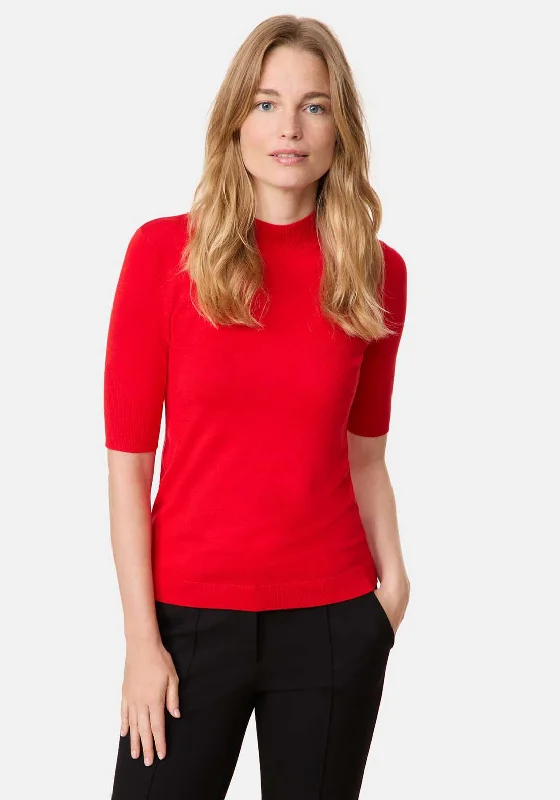 Statement Knit TopsGerry Weber Fine Knit Sweater Top, Red