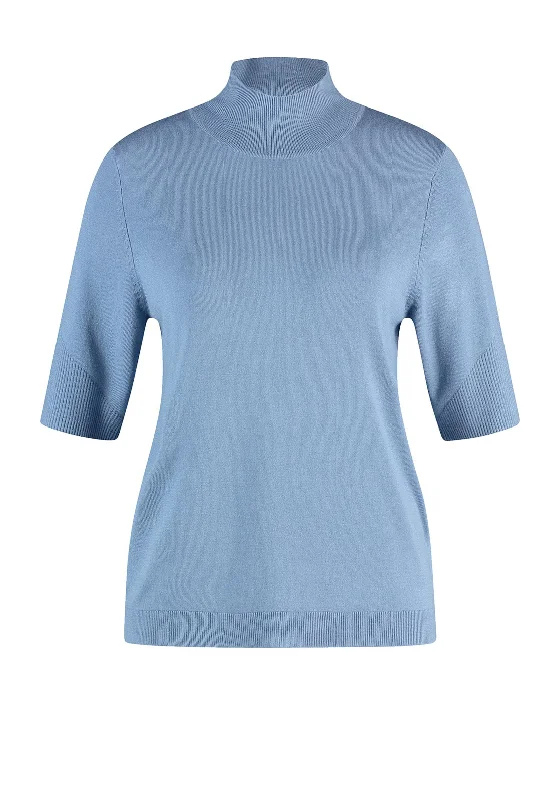 Studded Knit TopsGerry Weber Fine Knit Sweater Top, Blue