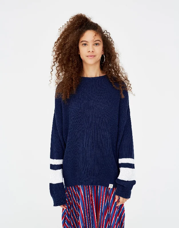 Camping Knit TopsBlue sweater