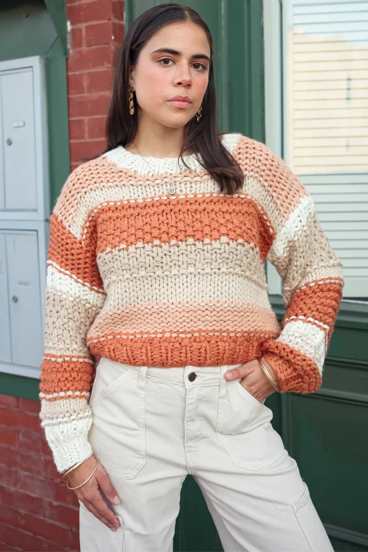 Cable Knit TopsPecan Sweater