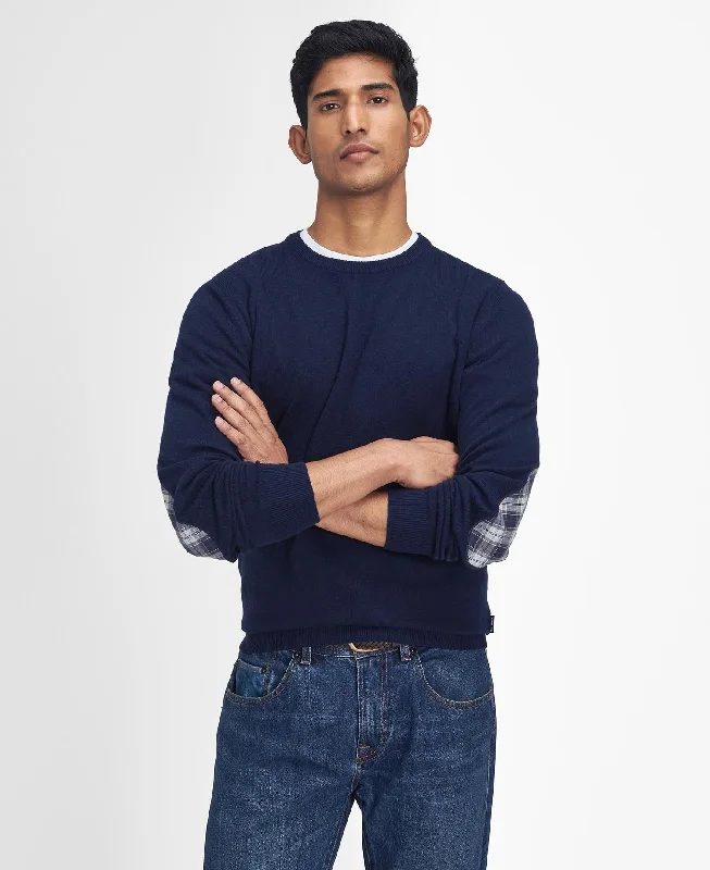 Athletic Knit TopsMarlow Crew Neck Sweater (Navy)