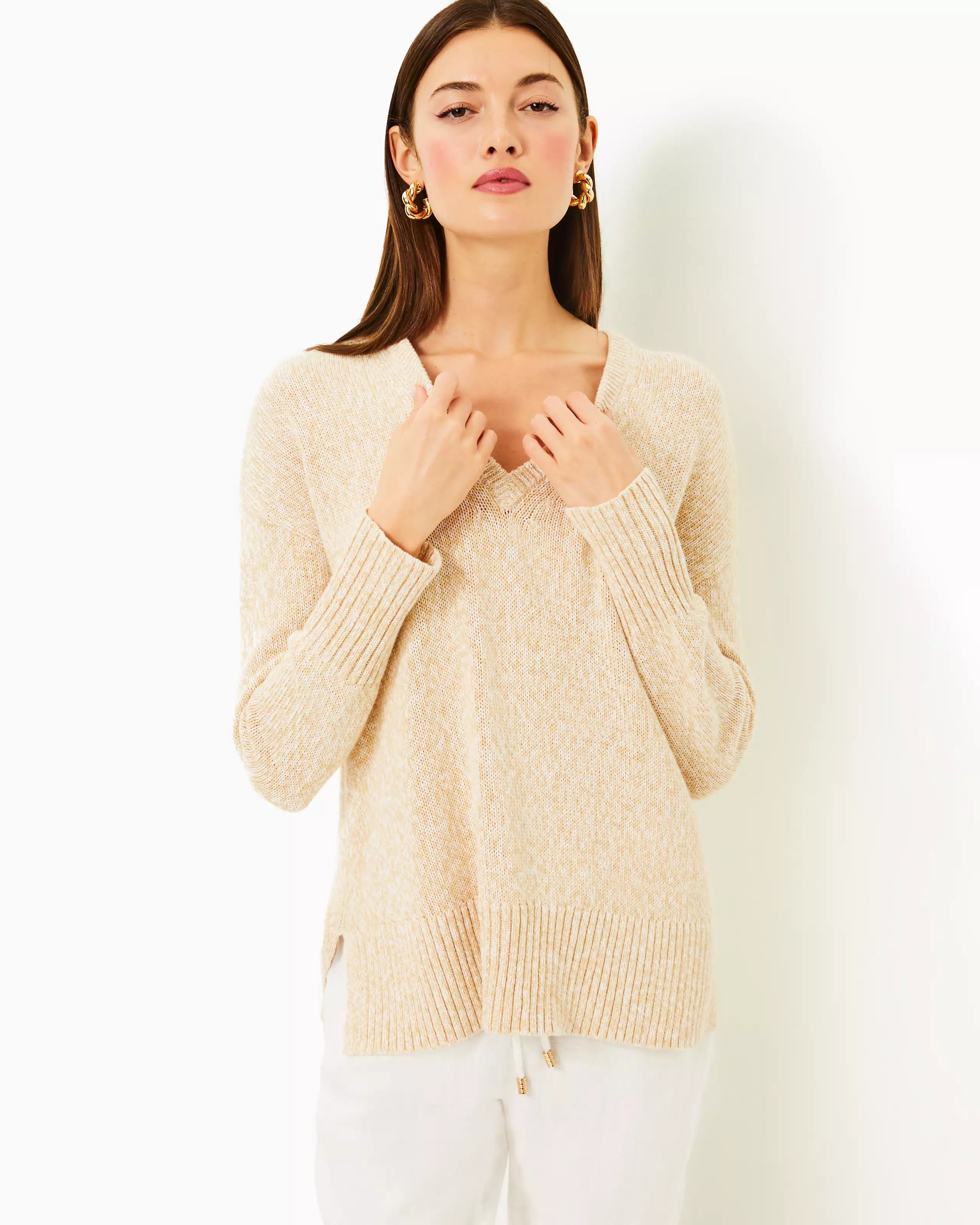 Summer Knit TopsBedford Sweater (Wicker Tan)