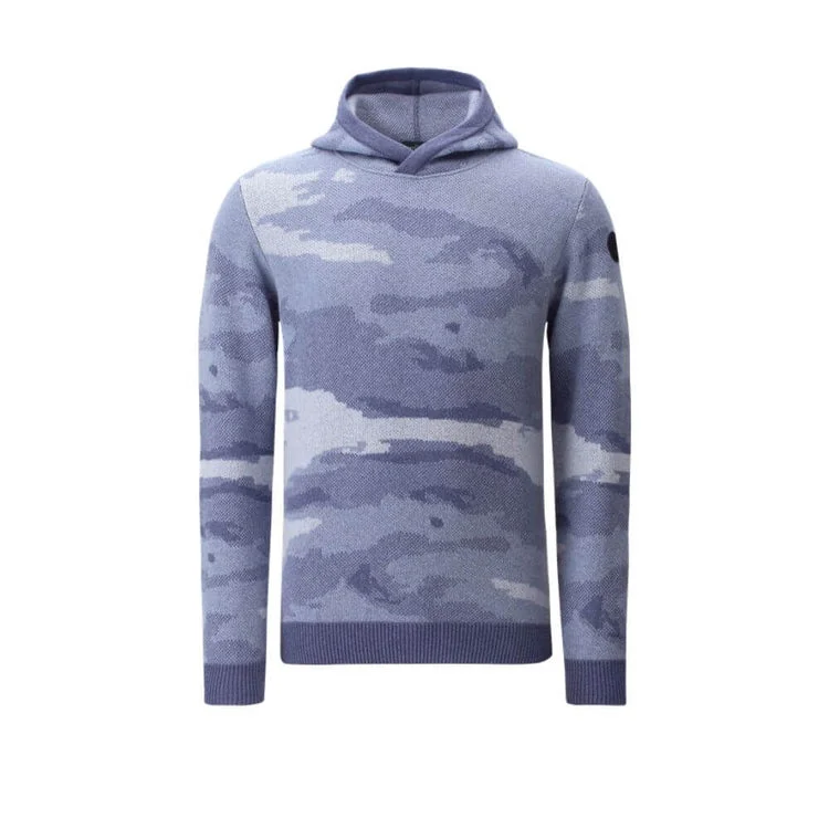 Striped Knit TopsNuovo Merino Tech Wool Hoodie in Camo