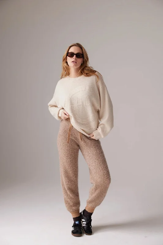 Mohair Knit TopsSmiley Slouchy Crew