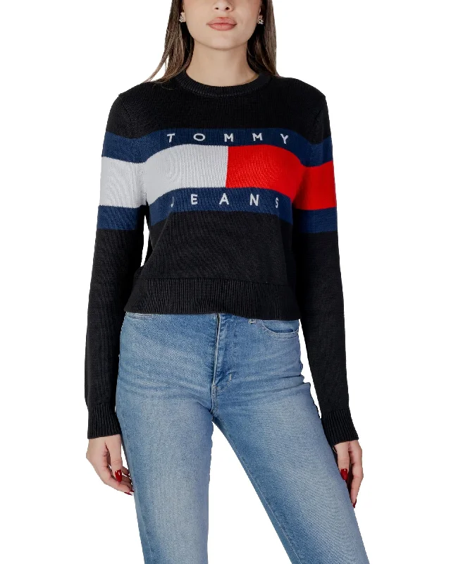 Tommy Hilfiger Jeans Round Neck Long Sleeve Cotton Knitwear