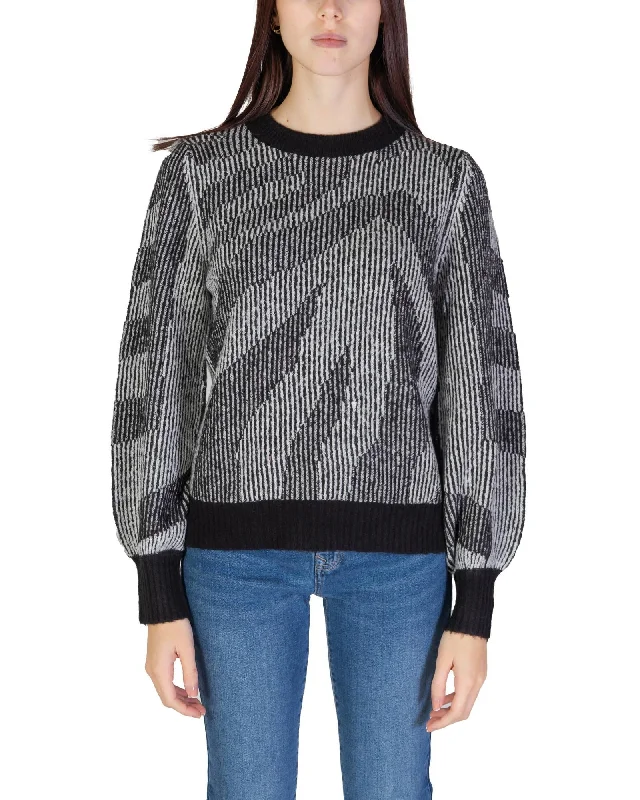 Vila Clothes Long Sleeve Round Neck Knit Sweater